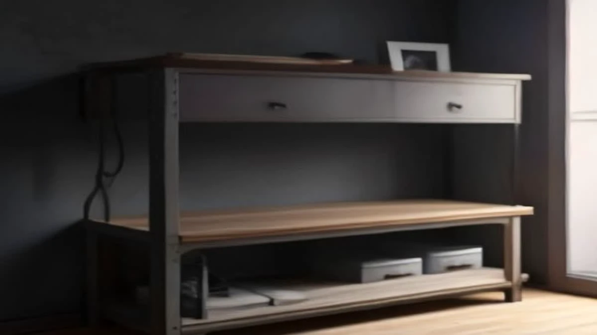 An open server chassis on a bench with hand tools laid out beside it in cool even light